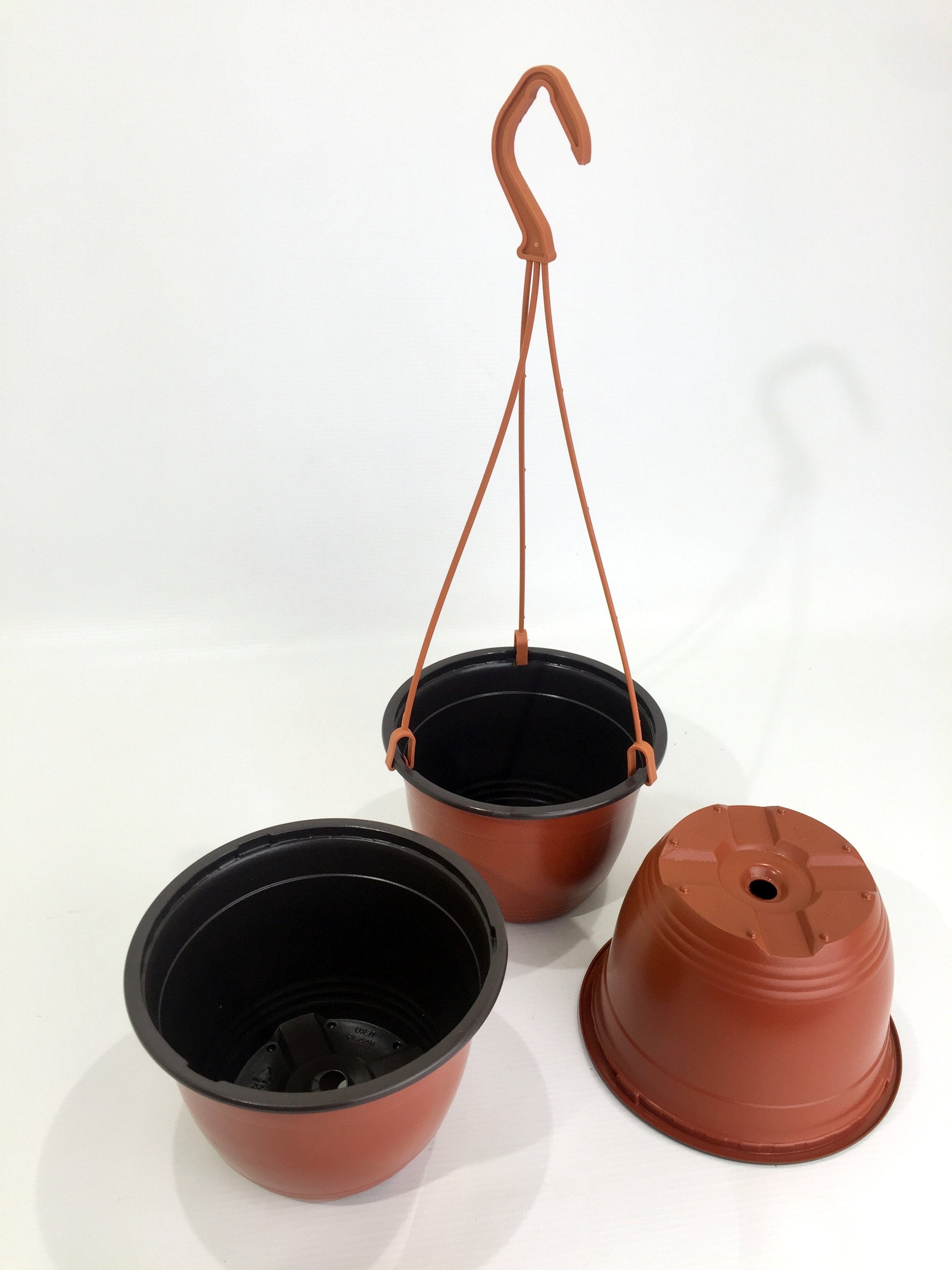 Terracotta hanging pot with hanger (15 cm) (5 pcs,)